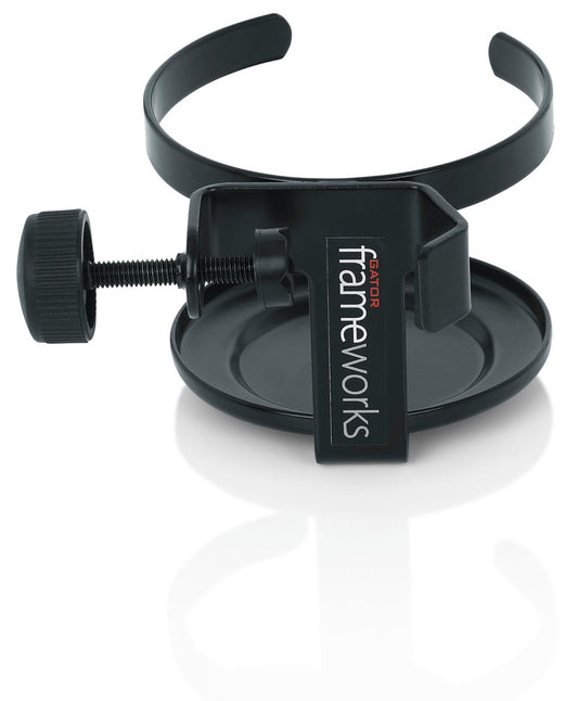 Frameworks Single Cup Beverage Holder Mount for Mic Stand