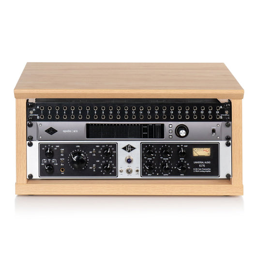 Elite Furniture Series 4U Desktop Studio Rack in Natural Maple Matte Finish