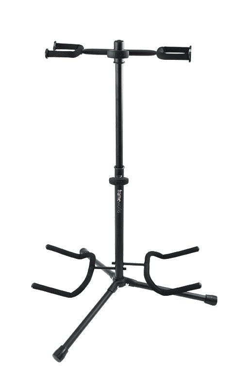 Frameworks Double Guitar Stand with Heavy Duty Tubing and Instrument Finish Friendly Rubber Padding