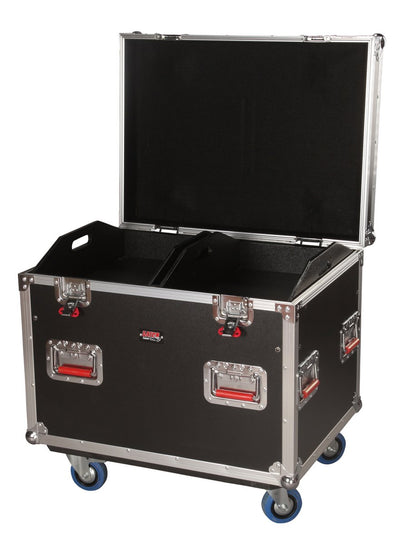 Truck Pack Utility ATA Flight Case; 30” x 22” x 22” Exterior Before Casters; 12mm Wood Construction, Dividers and Lift-Out Trays