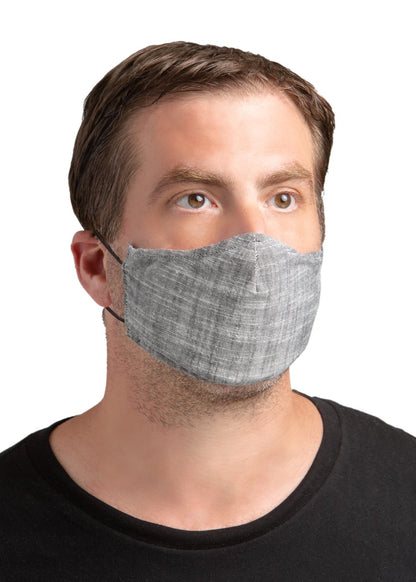 Reusable Face Mask with Pocket for Replaceable Filter in Charcoal