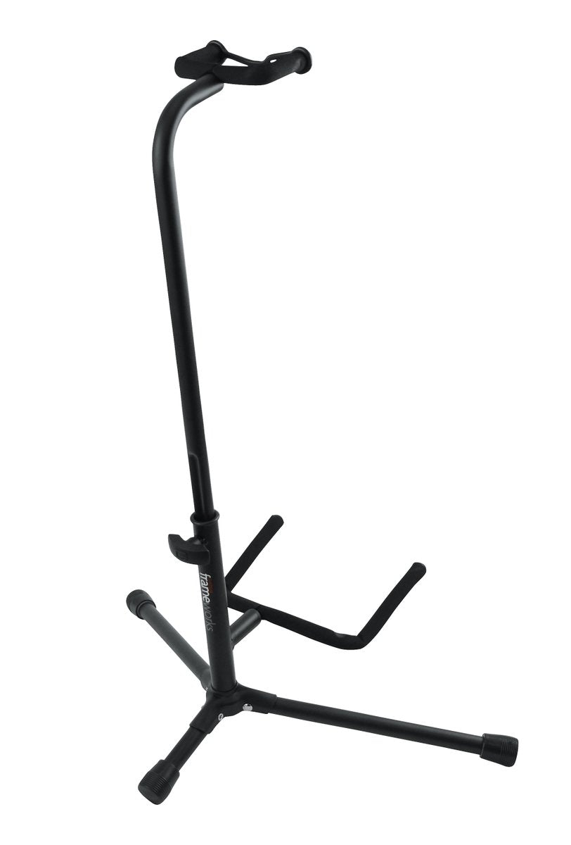 Frameworks Single Guitar Stand with Heavy Duty Tubing and Instrument Finish Friendly Rubber Padding