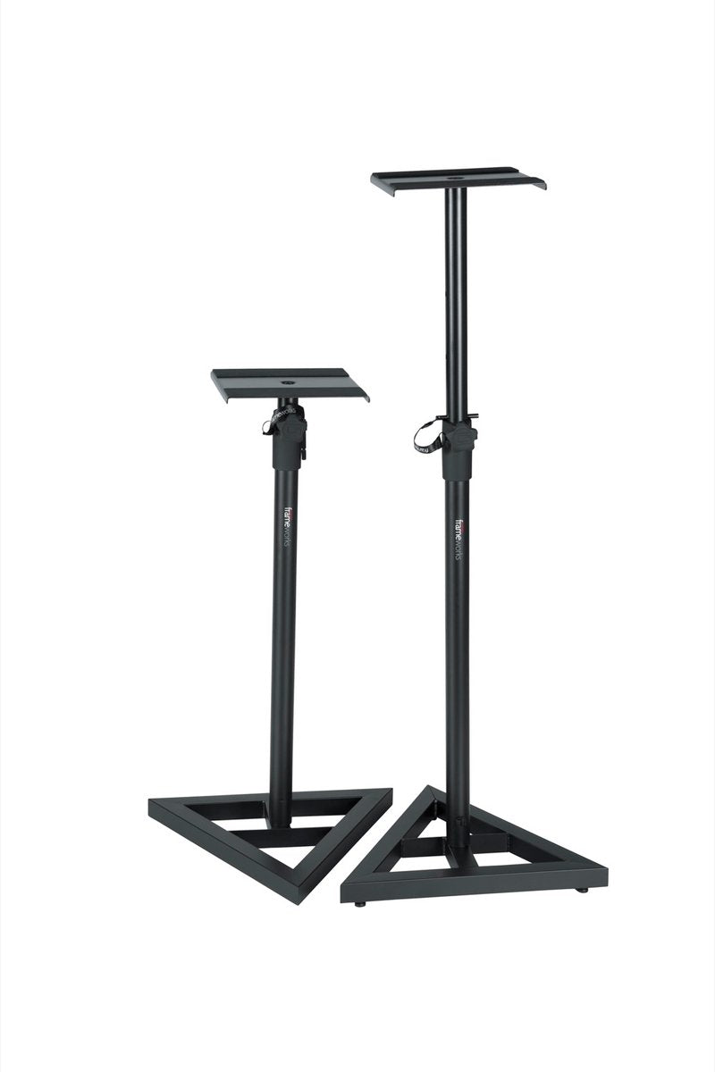 Frameworks adjustable studio monitor stands (pair) with max height of 50"