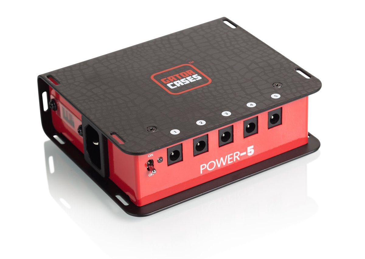 Pedal Board Power Supply with 5 Isolated Outputs