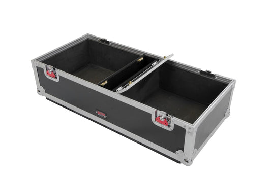 Tour style case to hold (2) QSC K12 speakers. Accessory compartment for cables and connectors.