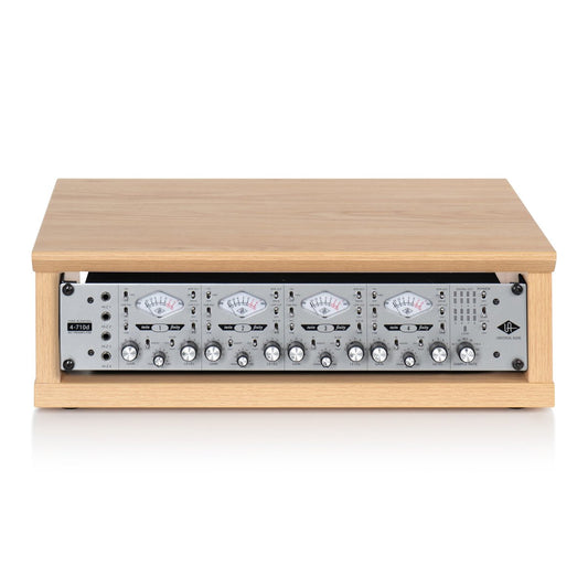 Elite Furniture Series 2U Desktop Studio Rack in Natural Maple Matte Finish