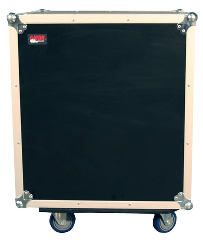 ATA Shock Wood Flight Rack Case; 12U; w/ Casters