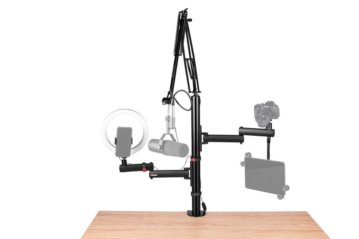 Frameworks ID Series All-In-One Content Creator Tree with Light, Mic & Camera Attachments