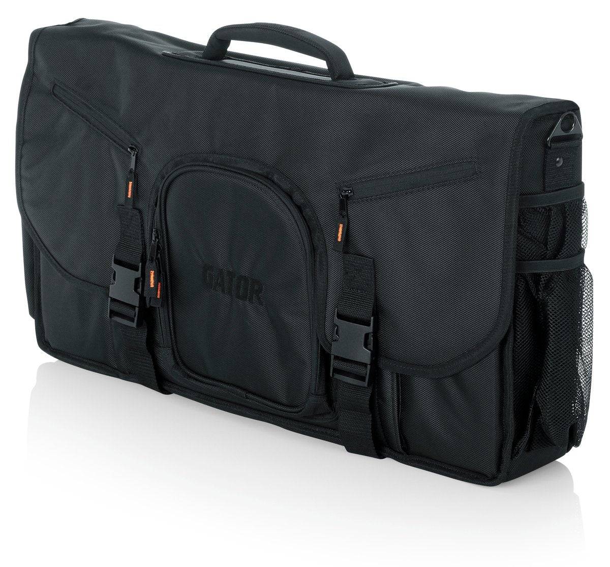 G-Club Series Messenger Style Bag to hold Laptop based DJ midi Controllers up to 25", laptop, and headphones
