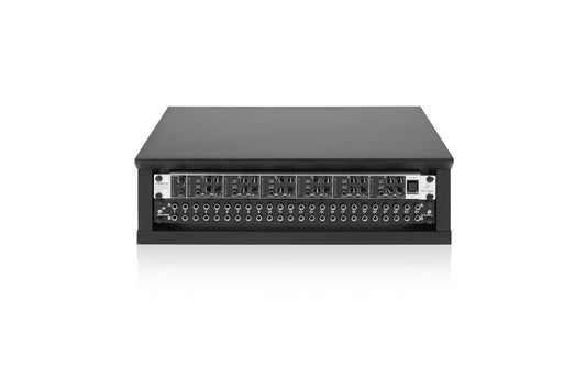 Elite Furniture Series 2U Desktop Studio Rack in Standard Black Finish