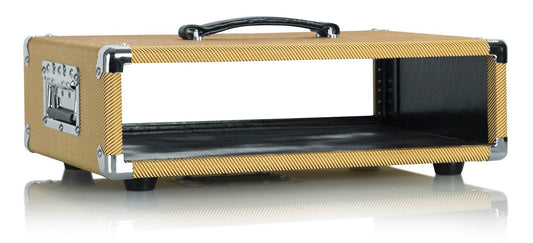 Vintage Amp Vibe Rack Case – 2U Tweed