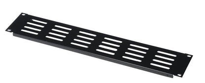 Gator Rackworks Slotted Panel; Elongated Vent Holes; 1.2mm; Flanged for Rigidity; 1U