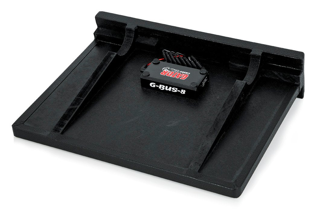 16.5" X 12" Wood Pedal Board w/ Black Nylon Carry Bag; Includes G-Bus-8 Power Supply w/ (8) 9V & (3) 18V Outputs