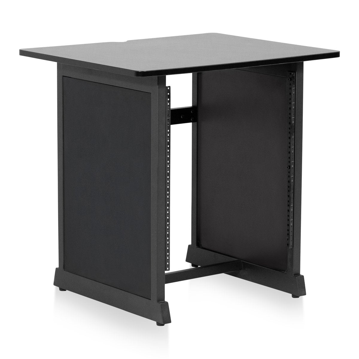 Content Creator Furniture Series 12U Studio Rack Table in Black Finish
