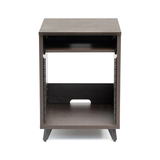 Elite Furniture Series 10U Studio Rack Table in Dark Walnut Finish