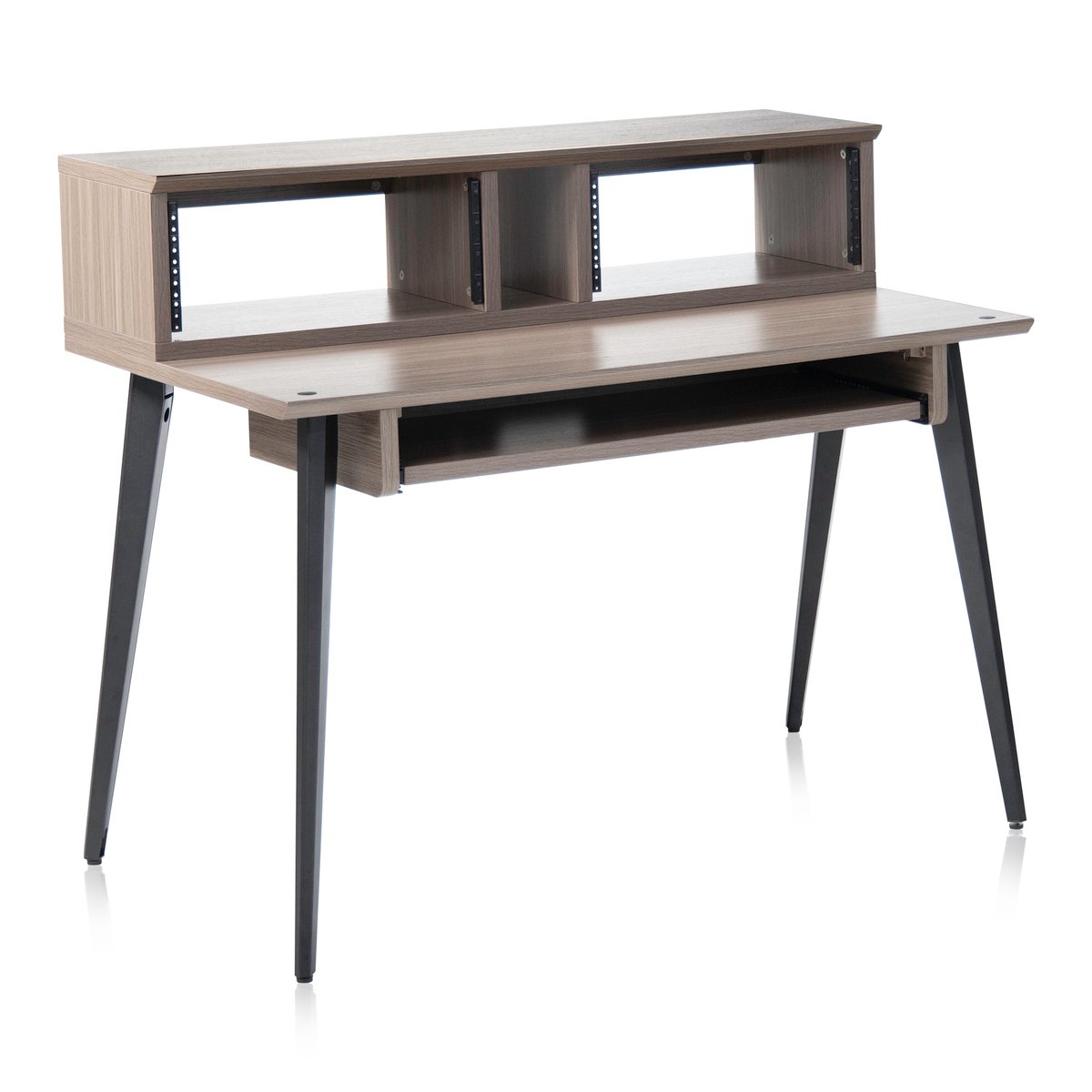 Elite Furniture Series Main Desk in Driftwood Grey Finish
