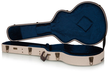 Deluxe Wood Case for Semi-Hollow Electrics such as Gibson 335®; Journeyman Burlap Exterior