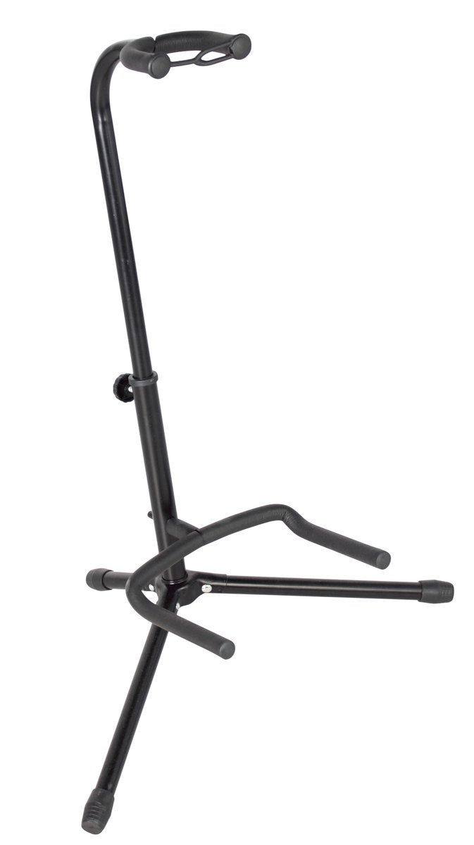Rok-It Tubular Guitar Stand to Hold Electric or Acoustic Guitars. Padded Body and Neck Cradle.