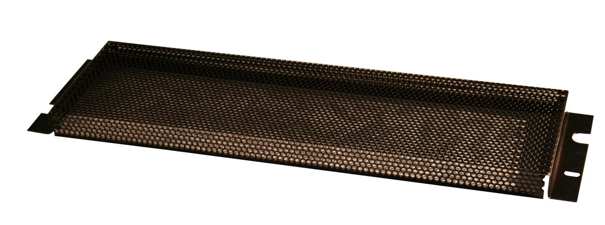 Gator Rackworks Security Cover; Non-PVC Rubber Edging; 5/32" Holes; 1" Space Between Panel & Gear; 1U