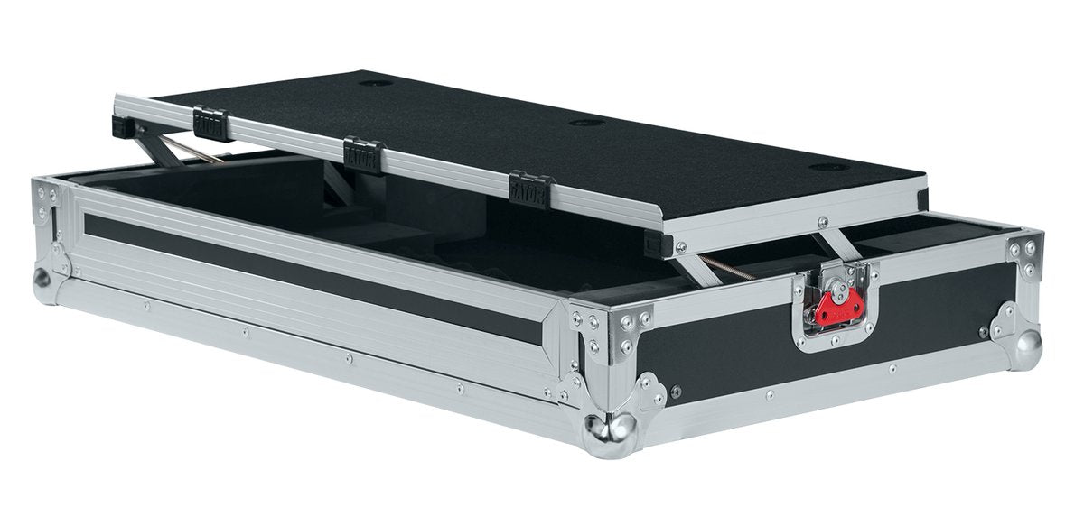 G-TOUR Universal Fit Road Case for Large Sized DJ Controllers with Sliding Laptop Platform