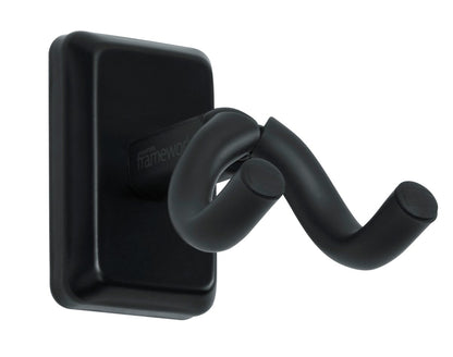 Gator Frameworks Wall Mounted Ukulele/Mandolin Hanger with Black Mounting Plate