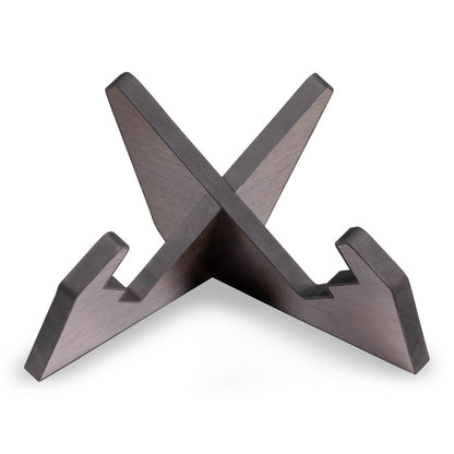 Frameworks Elite Series Guitar X Style Stand in Dark Walnut Brown Finish