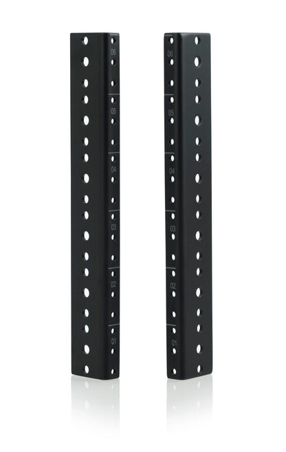 Gator Rackworks Rack Rail Set; 6U Tapped 10-32
