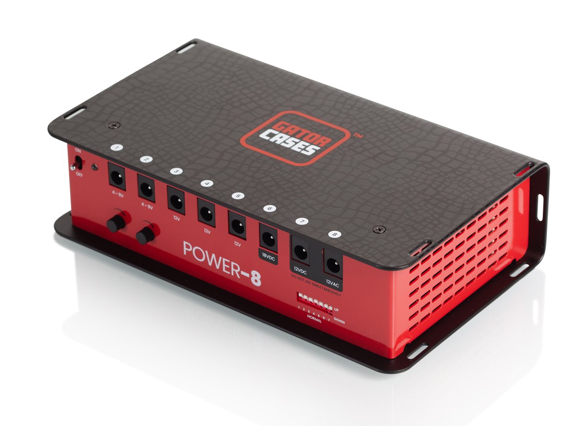 Pedal Board Power Supply with 8 Isolated Outputs