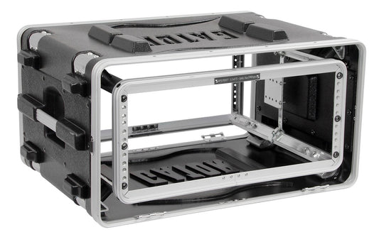 ATA Molded PE Shock Rack w/ Rubber Shock Suspension; 4U