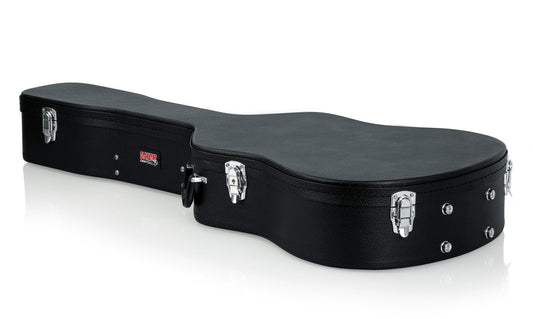 Hard-Shell Wood Case for Dread/12-String Guitars