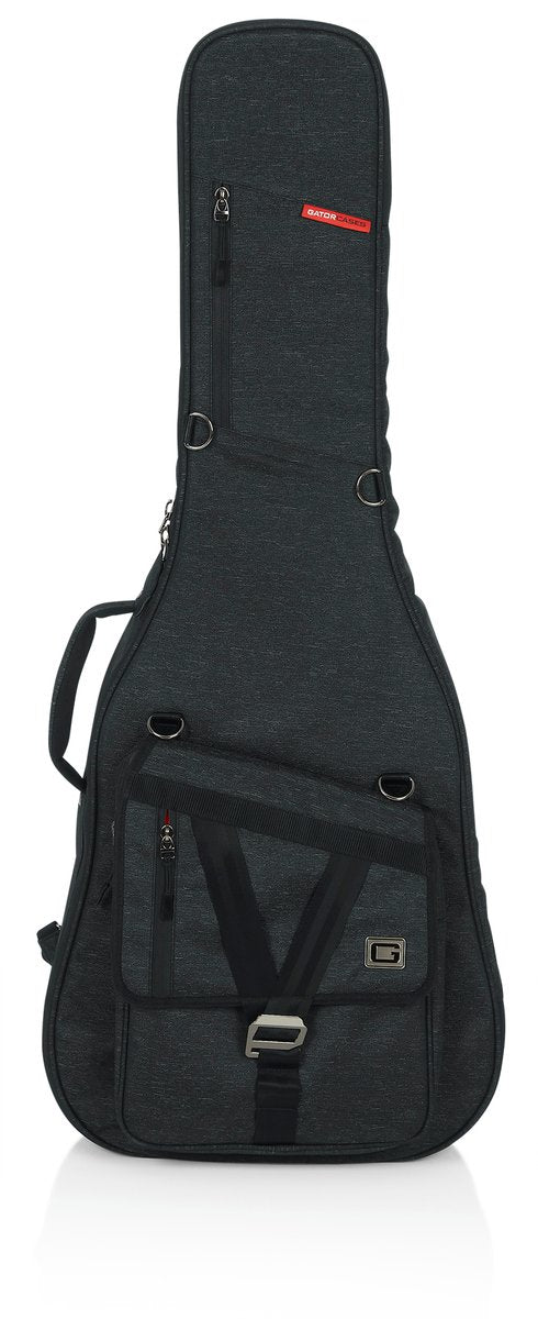 Transit Series Resonator, 00, and Classical Acoustic Guitar Gig Bag with Charcoal Exterior