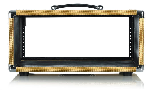 Vintage Amp Vibe Rack Case – 4U Tweed