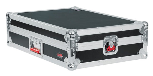 G-TOUR Universal Fit Road Case for Medium Sized DJ Controllers with Sliding Laptop Platform