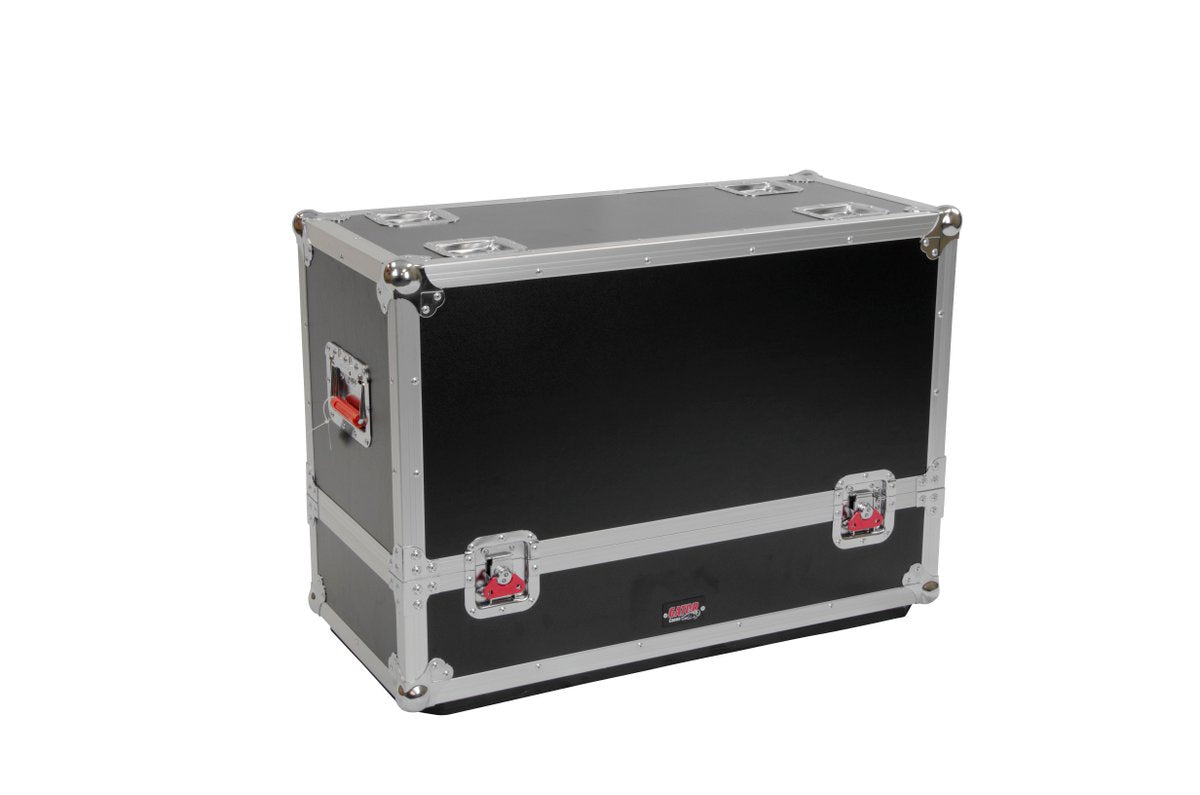 Tour style case to hold (2) QSC K10 speakers. Accessory compartment for cables and connectors.