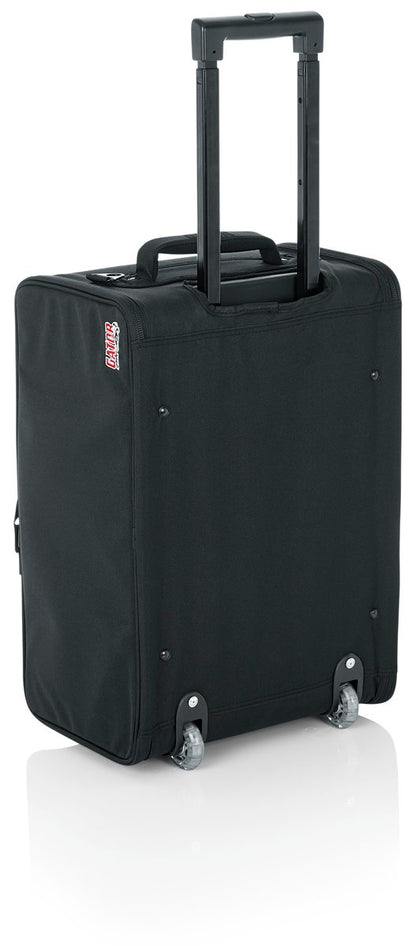 3U Lightweight rolling rack bag with retractable tow handle, aluminum frame and PE reinforcement