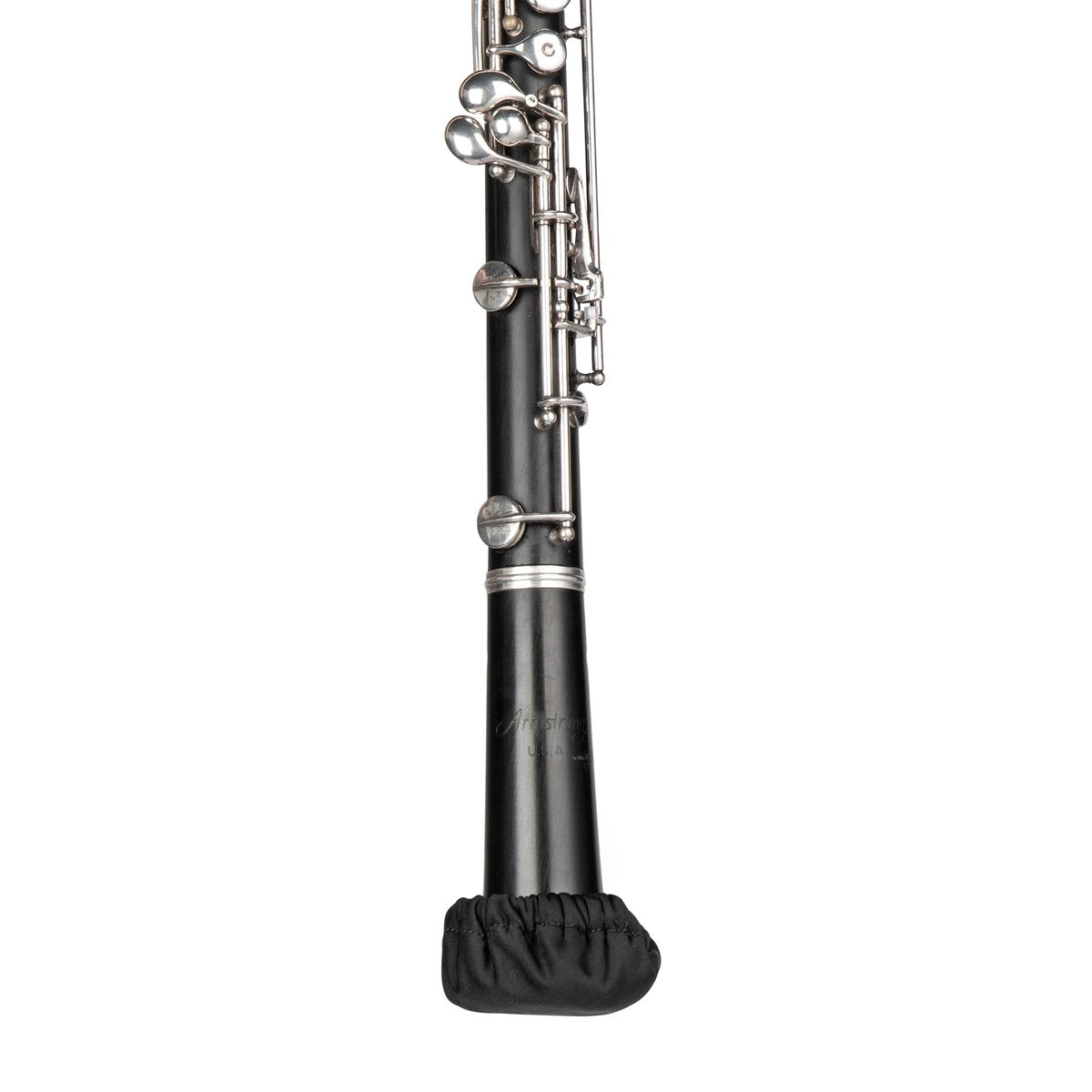 Double-Layer Wind Instrument Cover for Bell Sizes Ranging from 2.5 to 3.5-Inches (Black Color)