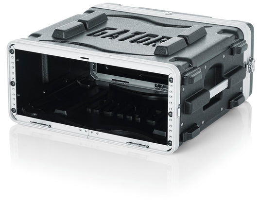 Molded PE Rack Case; Front, Rear Rails; 4U; 19" Deep; Locking