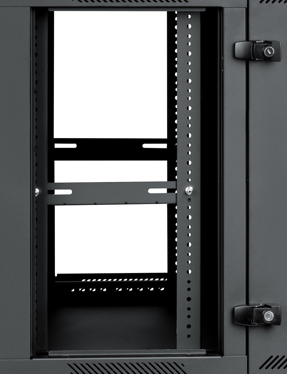 Gator Rackworks Hinged Wall Mounted Rack; 18U, 21" Deep; Steel Front Door