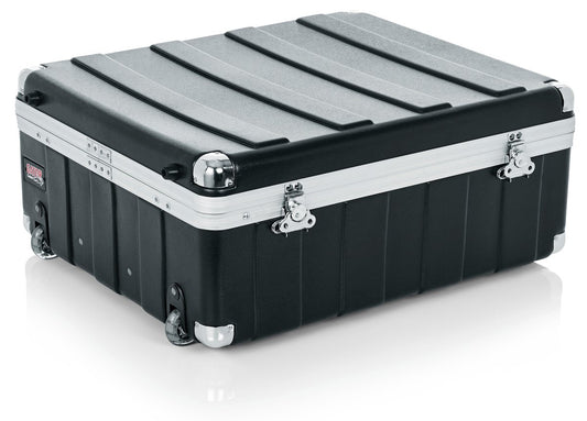 ATA Molded Pop-Up Mixer Case w/ Wheels; 12U; 6.5" Deep