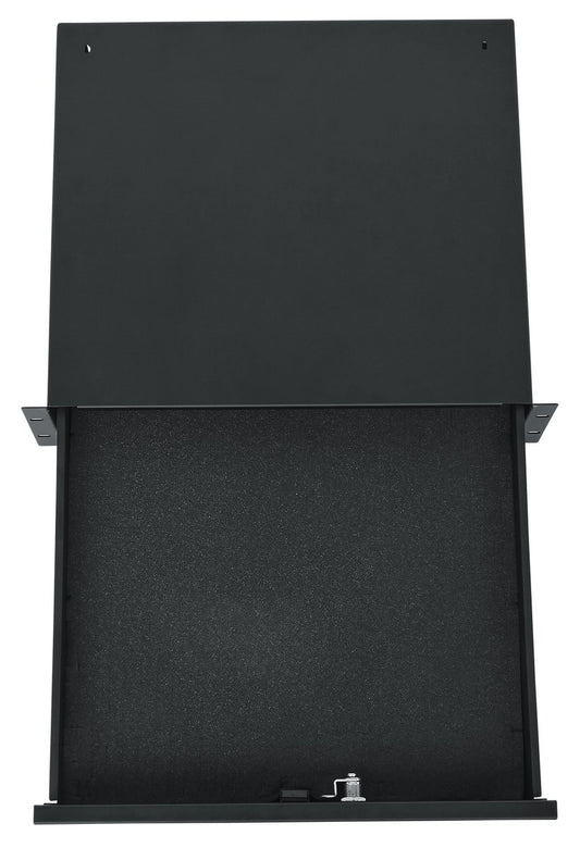 Gator Rackworks Rack Drawer; 14.2" Deep; Lockable; Diced Foam Interior; 3U