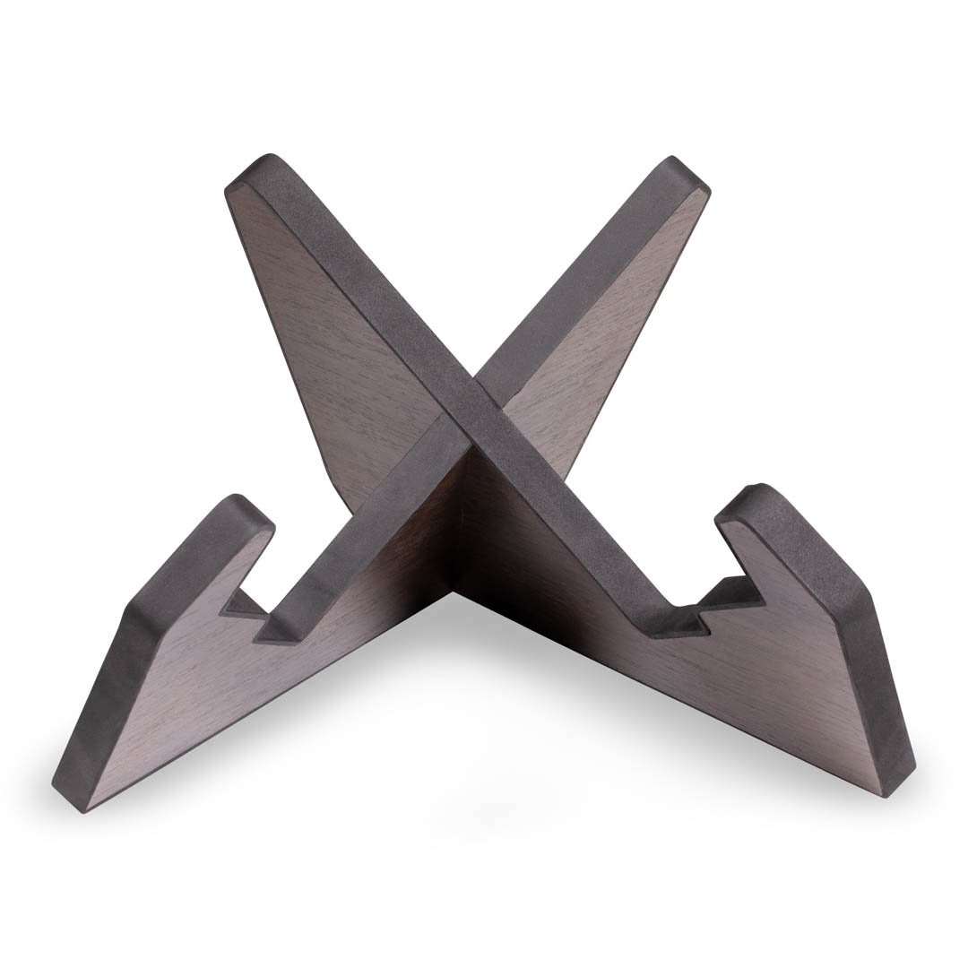 Frameworks Elite Series Guitar X Style Stand in Dark Walnut Brown Finish