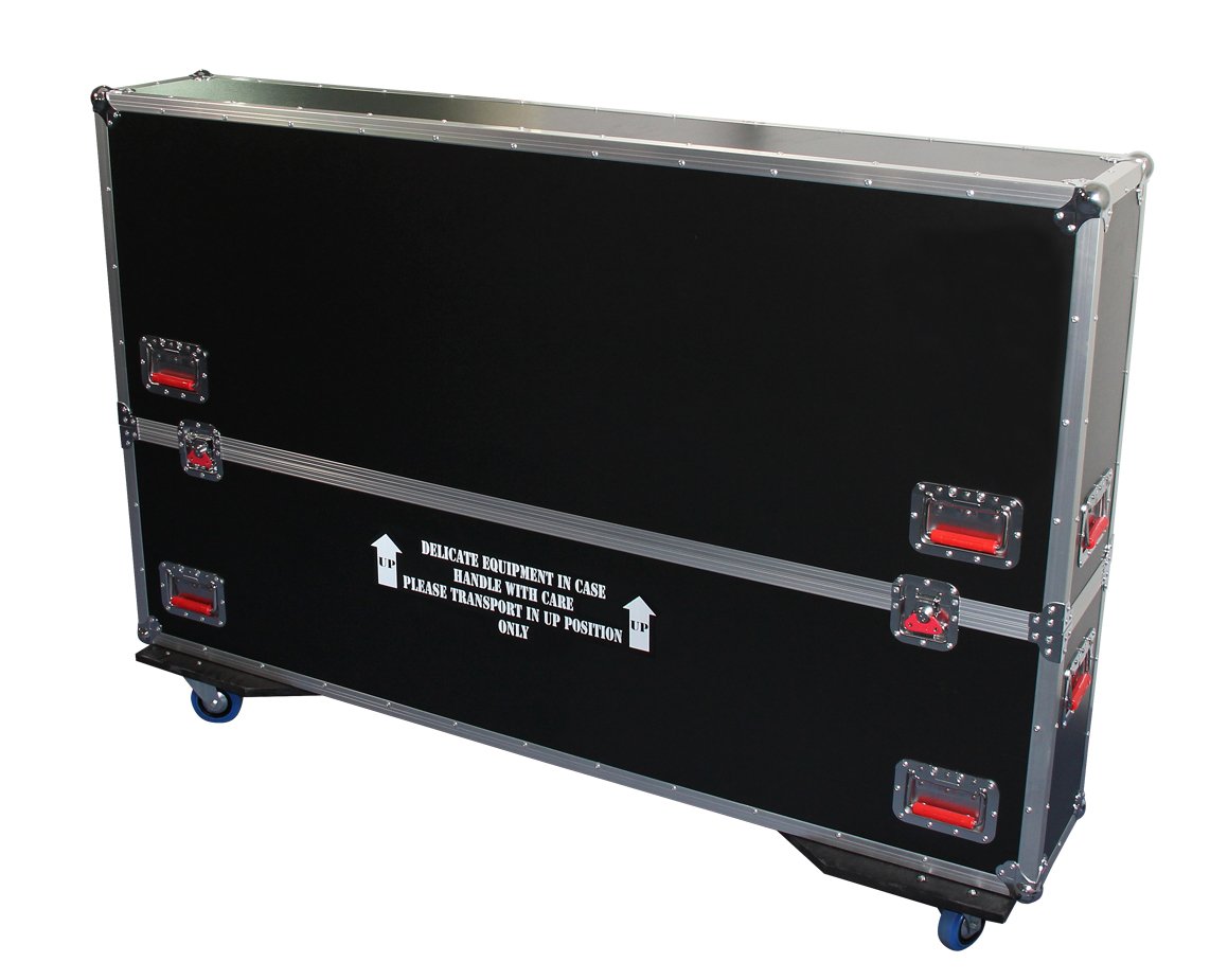 G-TOUR case designed to easily adjust and fit most LCD, LED or plasma screens in the 60" to 65" class. Interior dims 62.5 X 6.3 X 36